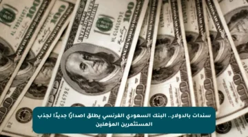 سندات بالدولار.. البنك السعودي الفرنسي يطلق إصدارًا جديدًا لجذب المستثمرين المؤهلين